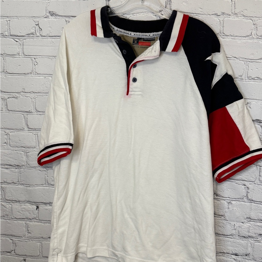 Texas Flag Polo Shirt Rock Point Texas Original Patriotic Shirt XL